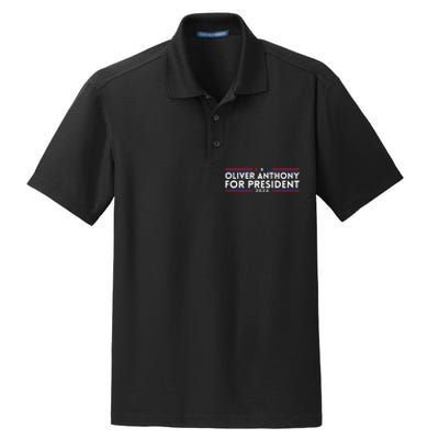 Oliver Anthony For President 2024 Dry Zone Grid Polo