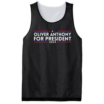 Oliver Anthony For President 2024 Mesh Reversible Basketball Jersey Tank