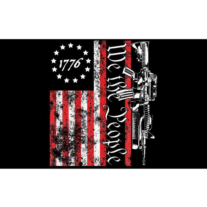 Old American Flag Patriotic 1776 We The People Usa Bumper Sticker