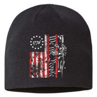 Old American Flag Patriotic 1776 We The People Usa Sustainable Beanie