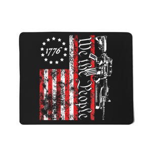 Old American Flag Patriotic 1776 We The People Usa Mousepad