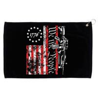 Old American Flag Patriotic 1776 We The People Usa Grommeted Golf Towel