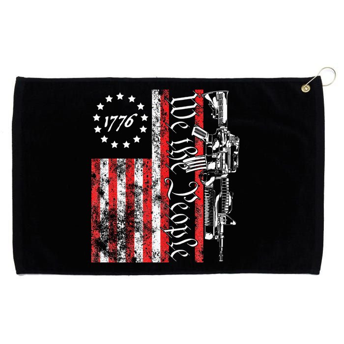 Old American Flag Patriotic 1776 We The People Usa Grommeted Golf Towel