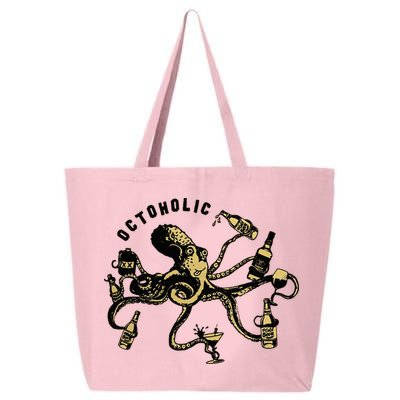 Octoholic Alcoholic Funny Beer And Octopus 25L Jumbo Tote