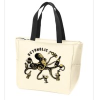 Octoholic Alcoholic Funny Beer And Octopus Zip Tote Bag