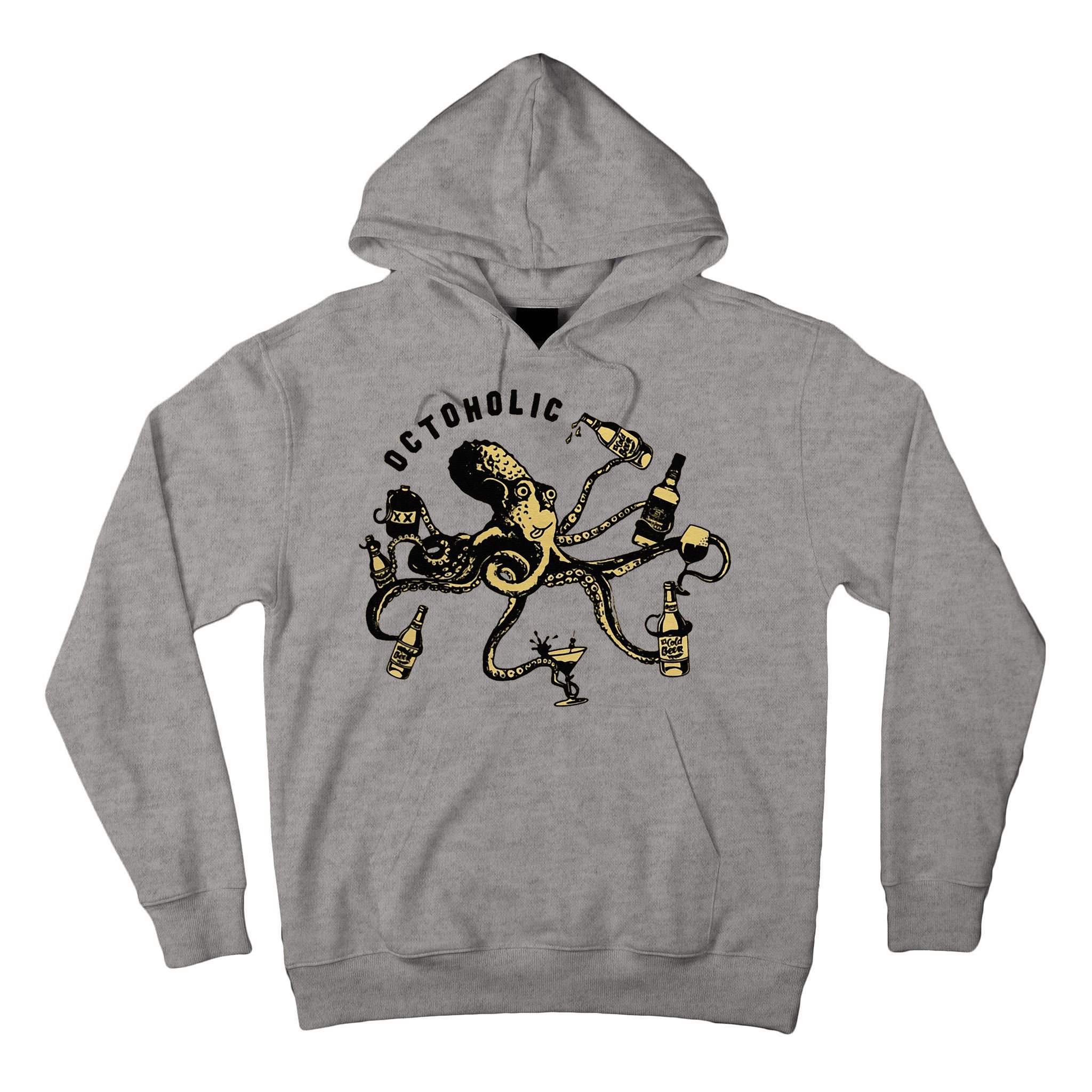 Octoholic Alcoholic Funny Beer And Octopus Tall Hoodie