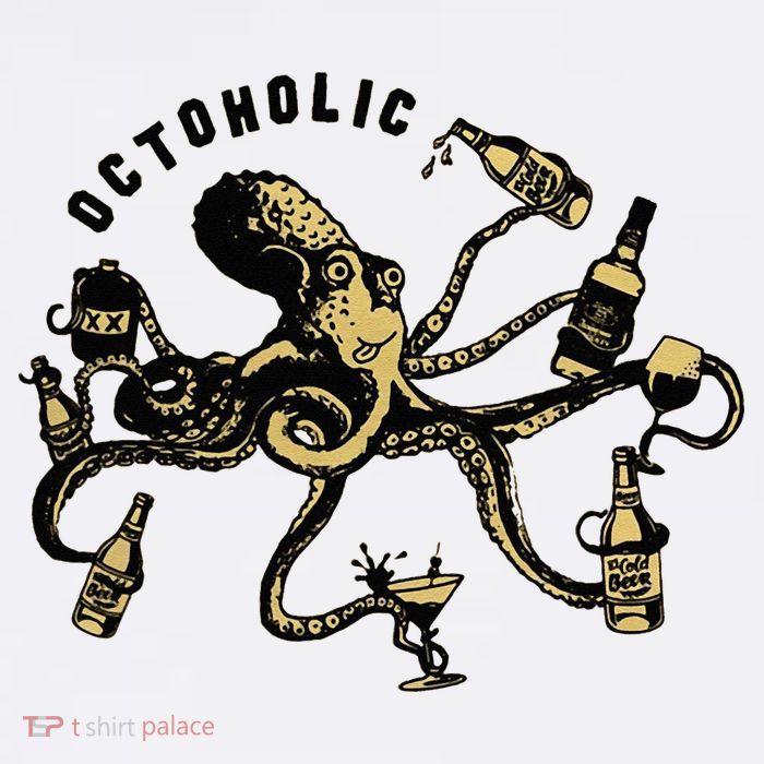 Octoholic Alcoholic Funny Beer And Octopus Cool Comfort Performance Bucket Hat
