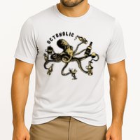 Octoholic Alcoholic Funny Beer And Octopus Cooling Performance Crew T-Shirt