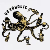 Octoholic Alcoholic Funny Beer And Octopus Button