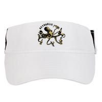 Octoholic Alcoholic Funny Beer And Octopus Adult Drive Performance Visor