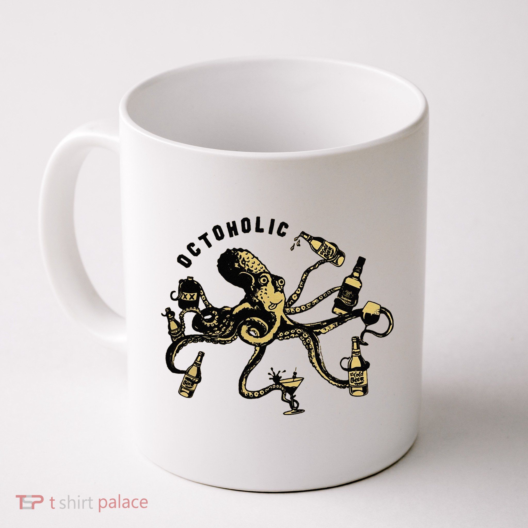 Octoholic Alcoholic Funny Beer And Octopus Mug