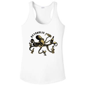 Octoholic Alcoholic Funny Beer And Octopus Ladies PosiCharge Competitor Racerback Tank