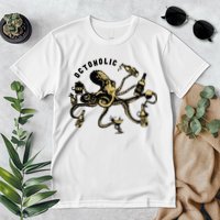 Octoholic Alcoholic Funny Beer And Octopus Premium T-Shirt