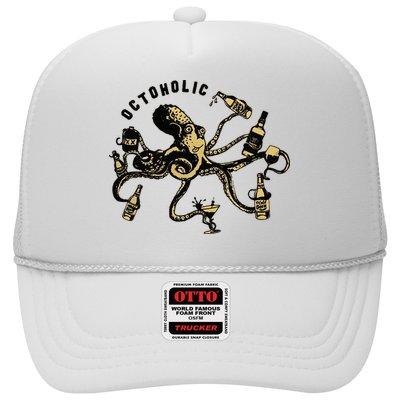 Octoholic Alcoholic Funny Beer And Octopus Trucker Hat