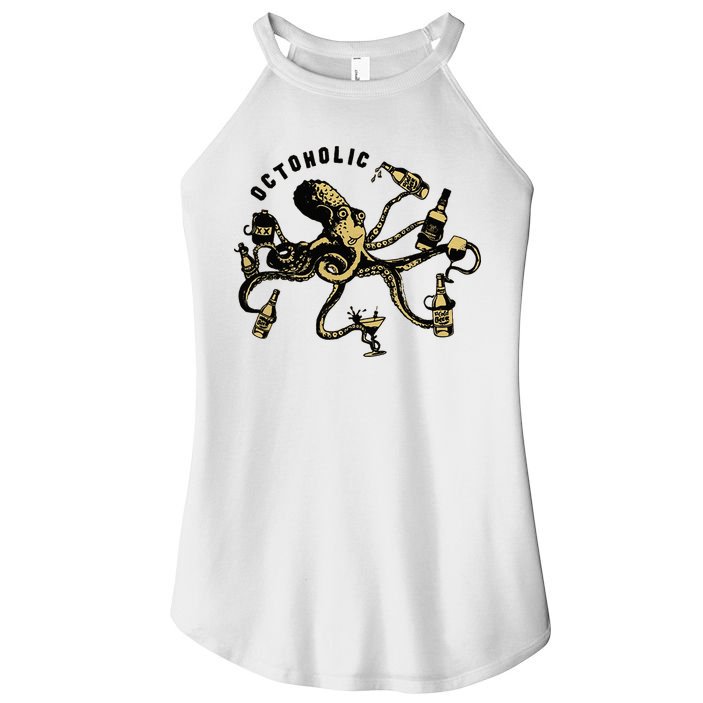 Octoholic Alcoholic Funny Beer And Octopus Women's Perfect Tri Rocker Tank