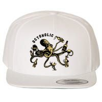 Octoholic Alcoholic Funny Beer And Octopus Wool Snapback Cap