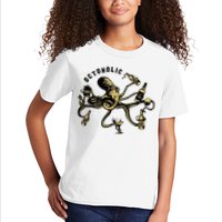 Octoholic Alcoholic Funny Beer And Octopus Kids T-Shirt