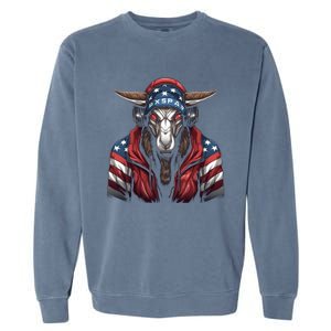 Oryx American Flag USA Tee 4th July Gifts Graphic Tees Garment-Dyed Sweatshirt