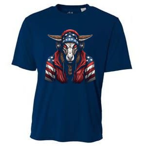 Oryx American Flag USA Tee 4th July Gifts Graphic Tees Cooling Performance Crew T-Shirt