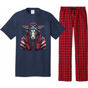 Oryx American Flag USA Tee 4th July Gifts Graphic Tees Pajama Set