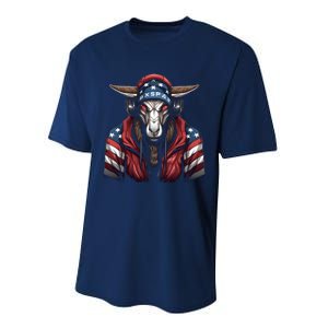 Oryx American Flag USA Tee 4th July Gifts Graphic Tees Performance Sprint T-Shirt