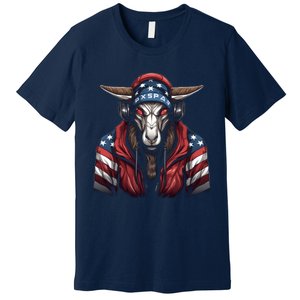 Oryx American Flag USA Tee 4th July Gifts Graphic Tees Premium T-Shirt