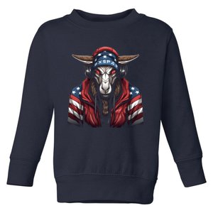 Oryx American Flag USA Tee 4th July Gifts Graphic Tees Toddler Sweatshirt