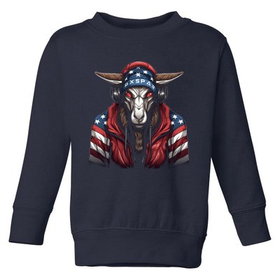 Oryx American Flag USA Tee 4th July Gifts Graphic Tees Toddler Sweatshirt