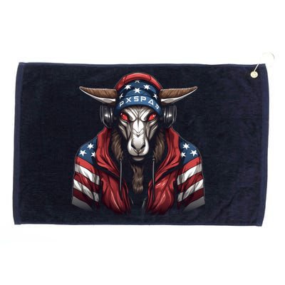 Oryx American Flag USA Tee 4th July Gifts Graphic Tees Grommeted Golf Towel