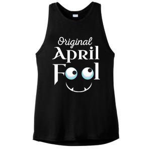 Original April Fool Face Funny April Fool's Day Birthday Cool Gift Ladies PosiCharge Tri-Blend Wicking Tank