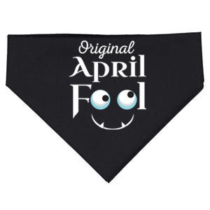 Original April Fool Face Funny April Fool's Day Birthday Cool Gift USA-Made Doggie Bandana