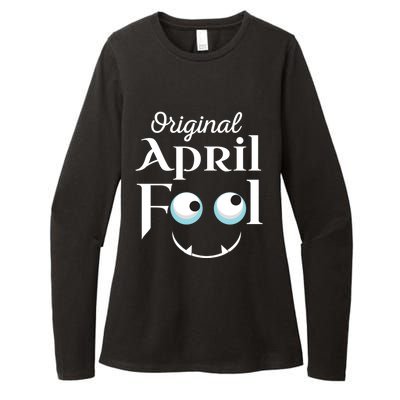 Original April Fool Face Funny April Fool's Day Birthday Cool Gift Womens CVC Long Sleeve Shirt