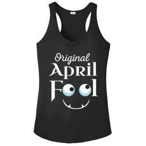 Original April Fool Face Funny April Fool's Day Birthday Cool Gift Ladies PosiCharge Competitor Racerback Tank