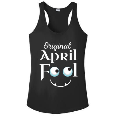 Original April Fool Face Funny April Fool's Day Birthday Cool Gift Ladies PosiCharge Competitor Racerback Tank