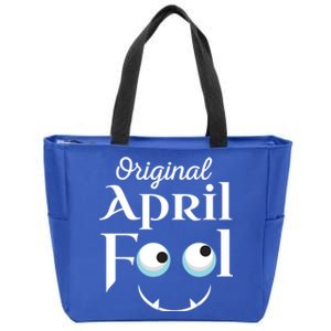 Original April Fool Face Funny April Fool's Day Birthday Cool Gift Zip Tote Bag