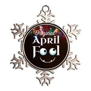 Original April Fool Face Funny April Fool's Day Birthday Cool Gift Metallic Star Ornament