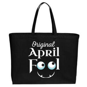 Original April Fool Face Funny April Fool's Day Birthday Cool Gift Cotton Canvas Jumbo Tote