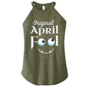 Original April Fool Face Funny April Fool's Day Birthday Cool Gift Women's Perfect Tri Rocker Tank