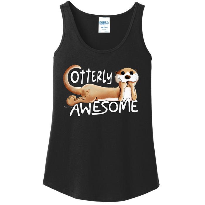 Otterly Awesome For Sea Otter Lover Ladies Essential Tank