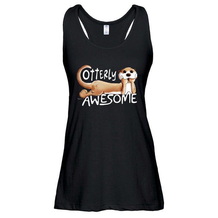 Otterly Awesome For Sea Otter Lover Ladies Essential Flowy Tank