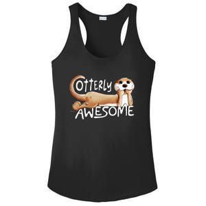 Otterly Awesome For Sea Otter Lover Ladies PosiCharge Competitor Racerback Tank