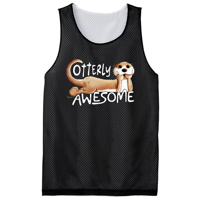 Otterly Awesome For Sea Otter Lover Mesh Reversible Basketball Jersey Tank