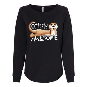 Otterly Awesome For Sea Otter Lover Womens California Wash Sweatshirt