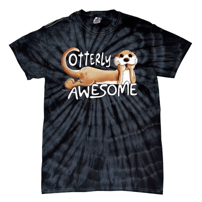 Otterly Awesome For Sea Otter Lover Tie-Dye T-Shirt