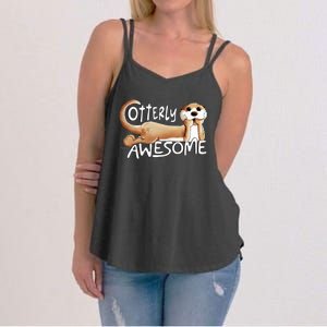 Otterly Awesome For Sea Otter Lover Women's Strappy Tank