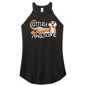 Otterly Awesome For Sea Otter Lover Women's Perfect Tri Rocker Tank