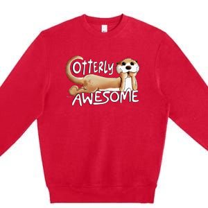 Otterly Awesome For Sea Otter Lover Premium Crewneck Sweatshirt