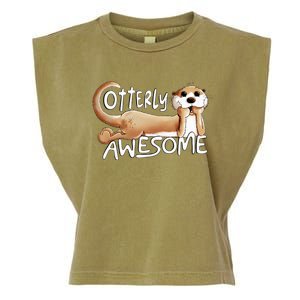 Otterly Awesome For Sea Otter Lover Garment-Dyed Women's Muscle Tee