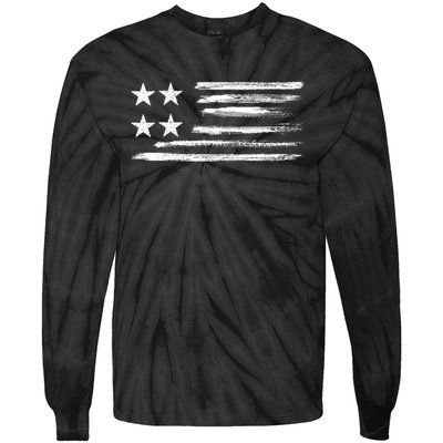 Original American Flag Cool Graphic Usa Flags Tie-Dye Long Sleeve Shirt