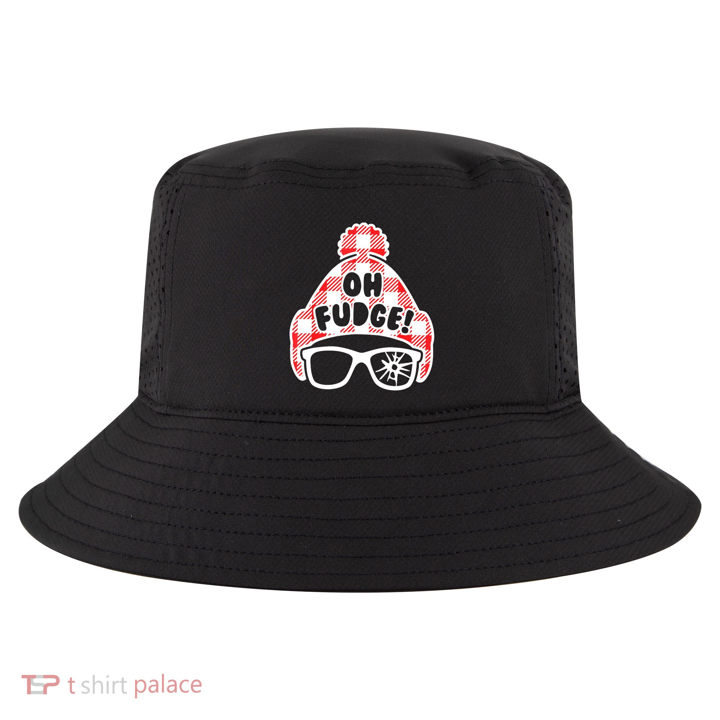 Oh A Fudge Funny Christmas Saying Vintage Xmas Santa Hat Cool Comfort Performance Bucket Hat